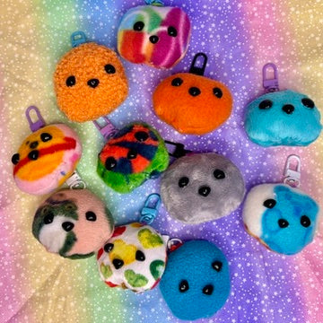 "Cookie Peepz" Mystery Handmade Plush Keychains ONE OF A KIND!