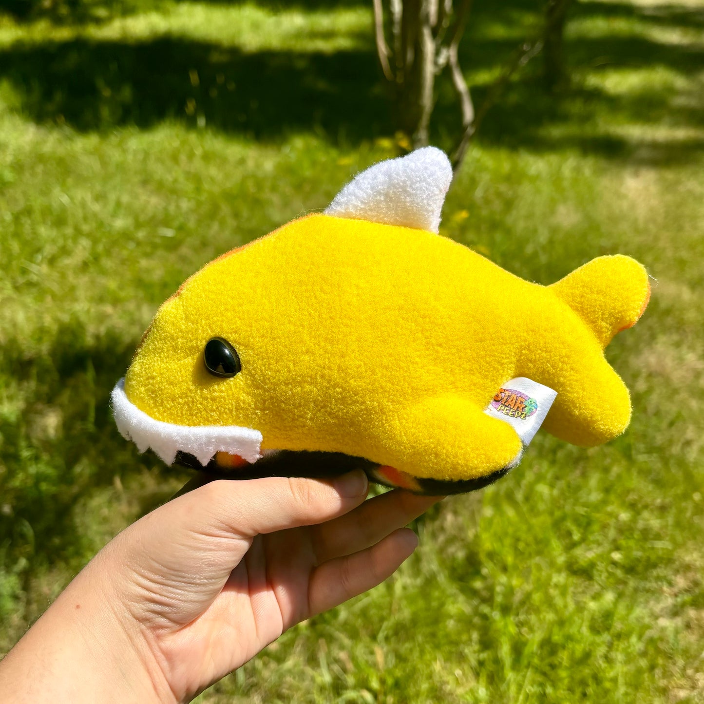 “Buffy” The Candy Corn Shark | Star Peepz “Sharkz" | Handmade Stuffed Animal