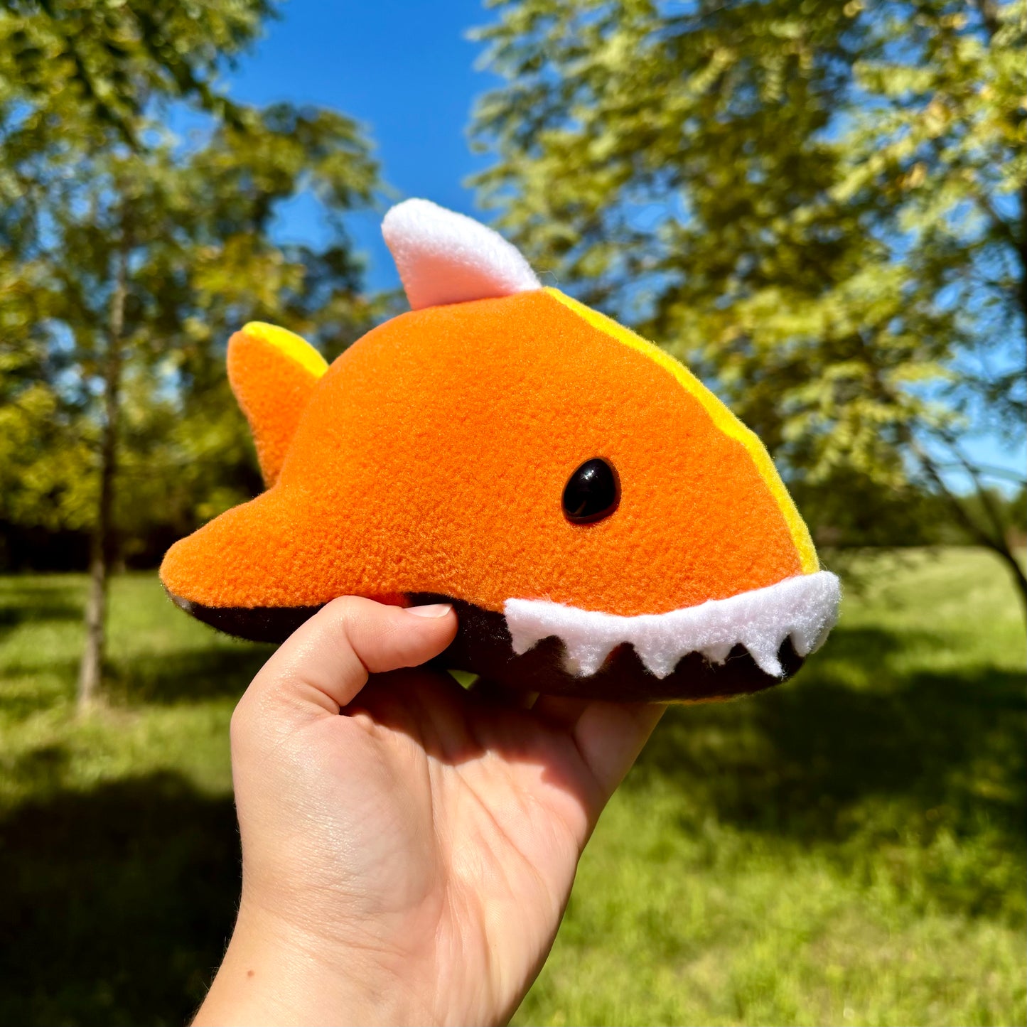 “Buffy” The Candy Corn Shark | Star Peepz “Sharkz" | Handmade Stuffed Animal