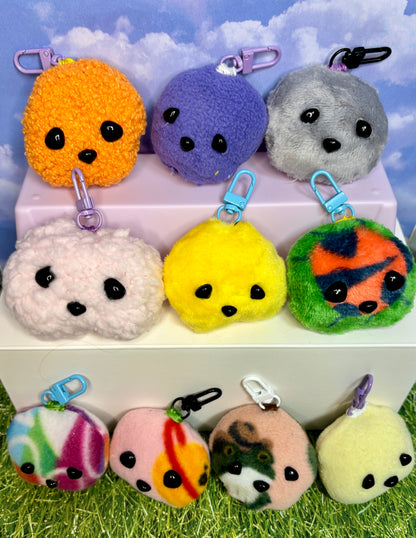 "Cookie Peepz" Mystery Handmade Plush Keychains ONE OF A KIND!